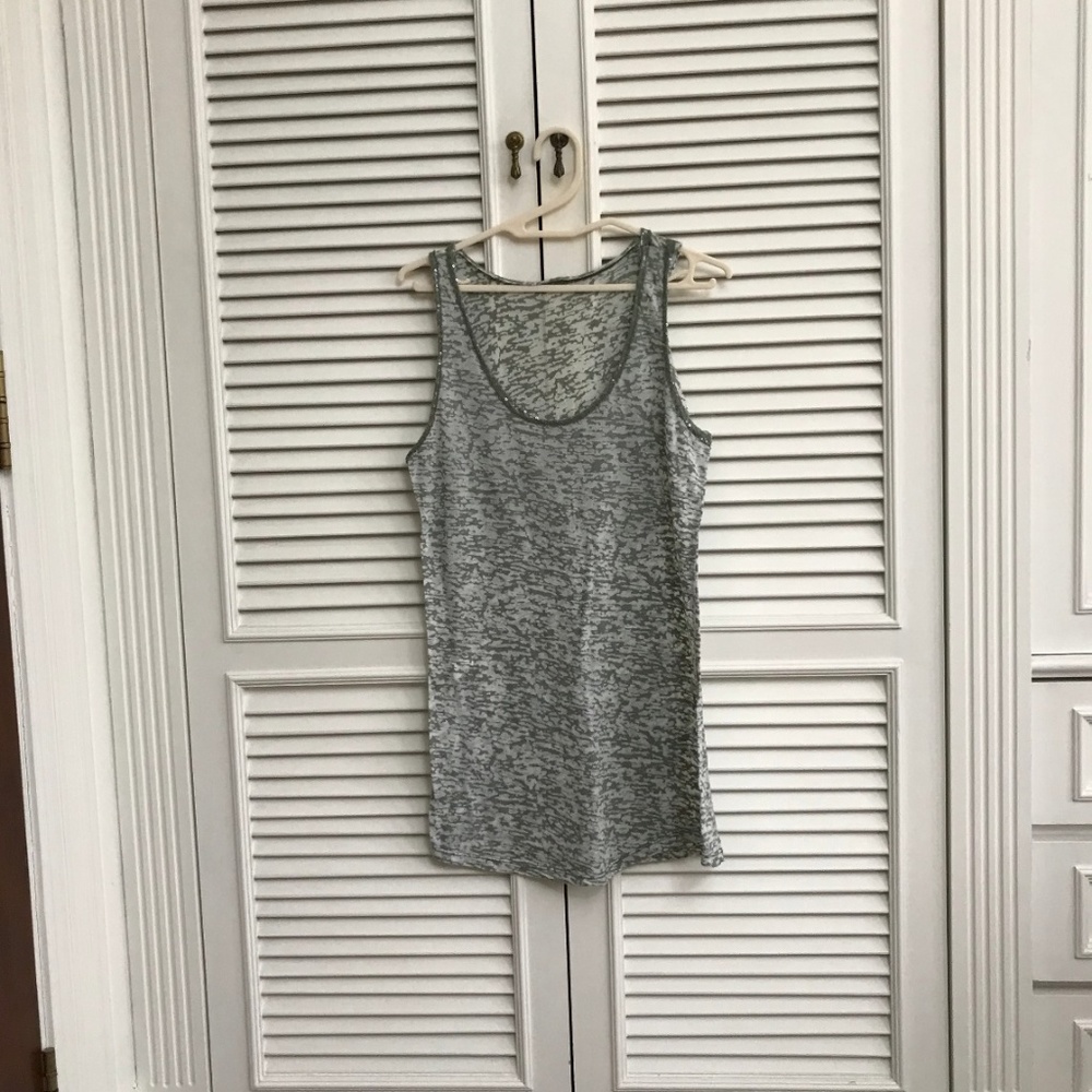 Cute Camo Print Sequin-Lined Tank